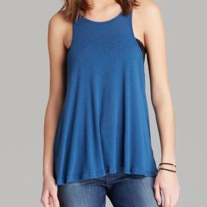 Free people long beach tank in navy.